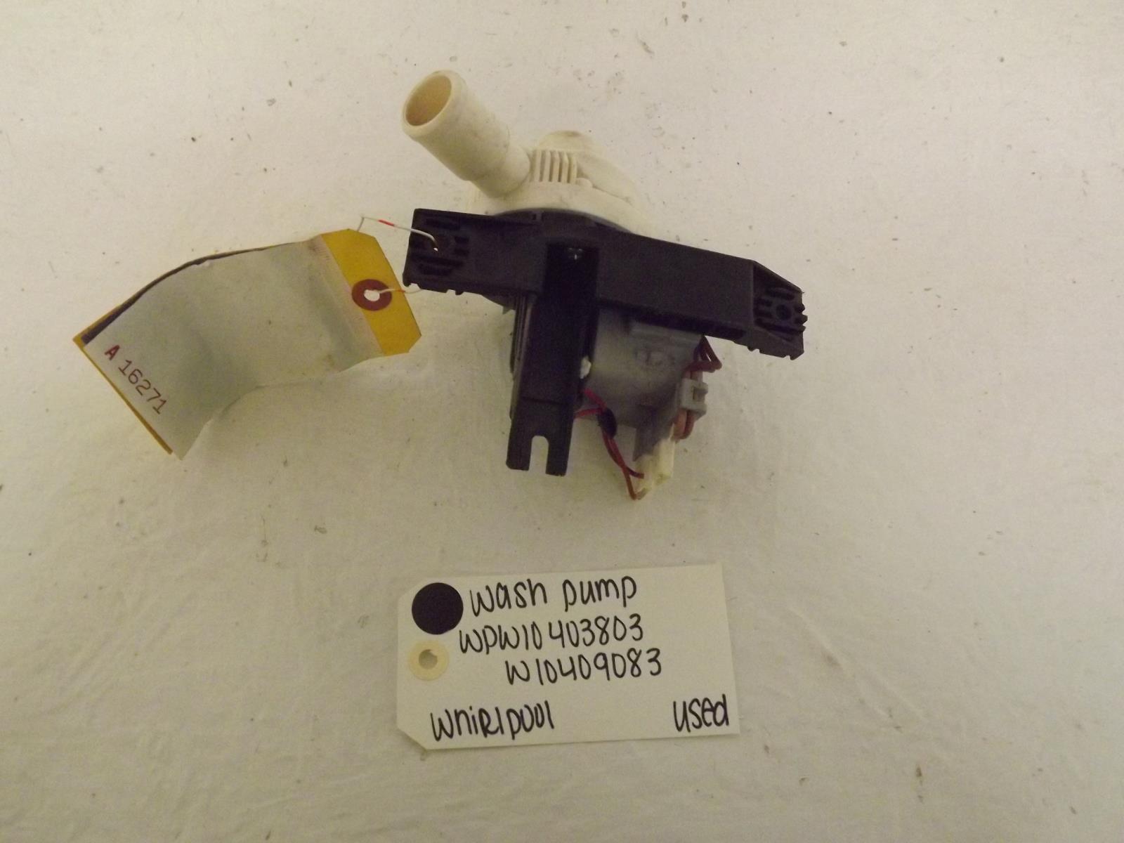 Whirlpool Washer WPW10403803 W10409083 Wash Pump Used Whirlpool Washer WPW10403803 W10409083 Wash Pump Used